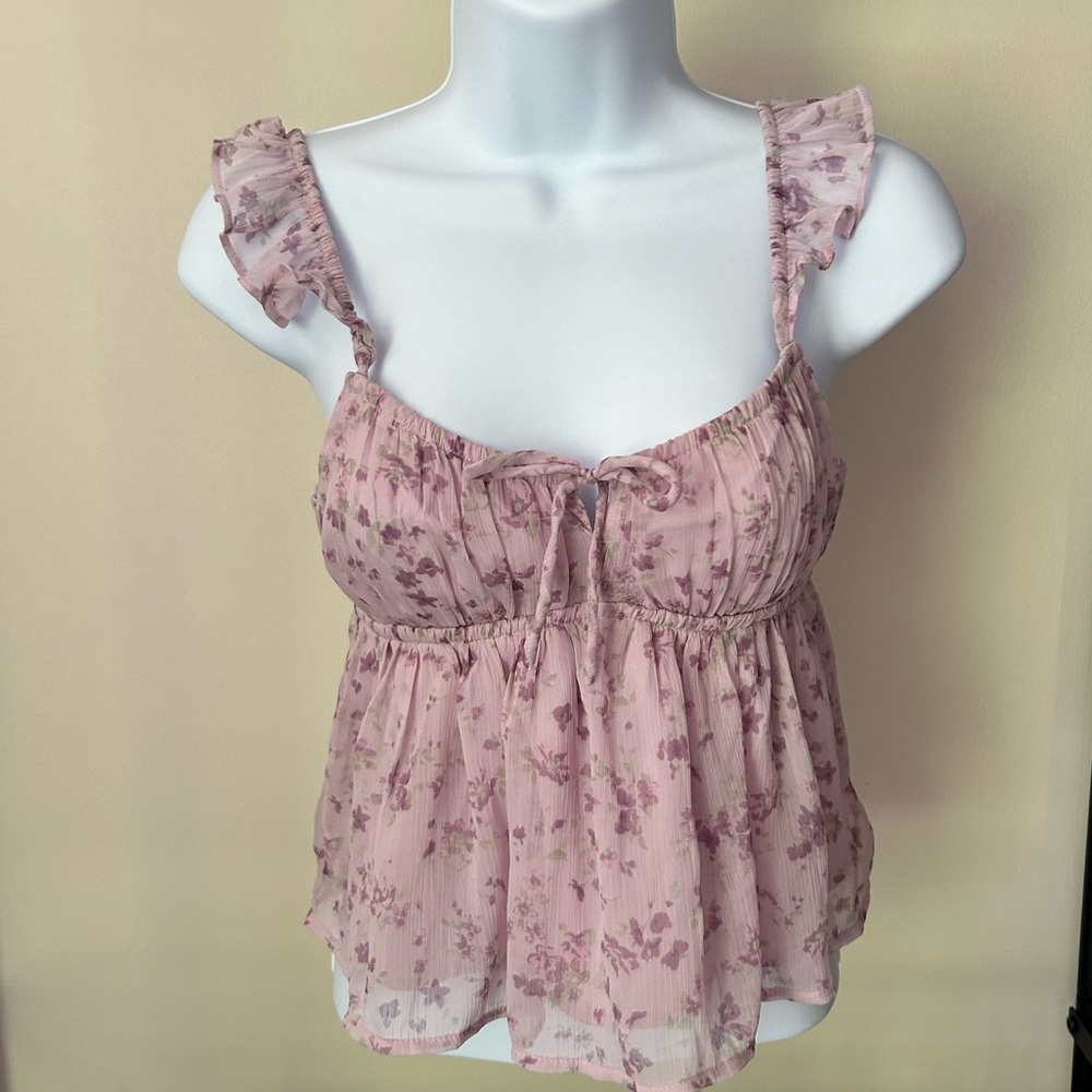 Hollister babydoll short shirt size XXS